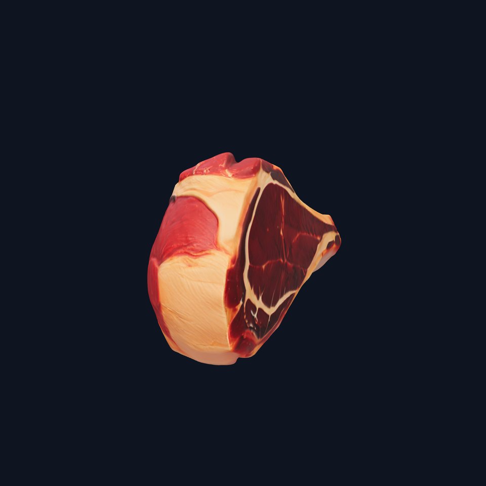 TBone Steak D Model Pack for Realistic Rendering